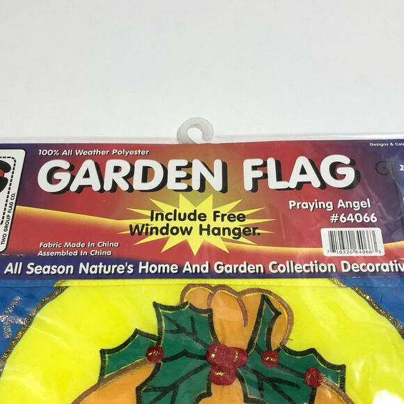 Christmas Garden Flag Praying Angel 13.5x18 Small Decorative Applique House Flag - Picture 4 of 7